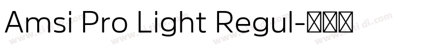 Amsi Pro Light Regul字体转换
